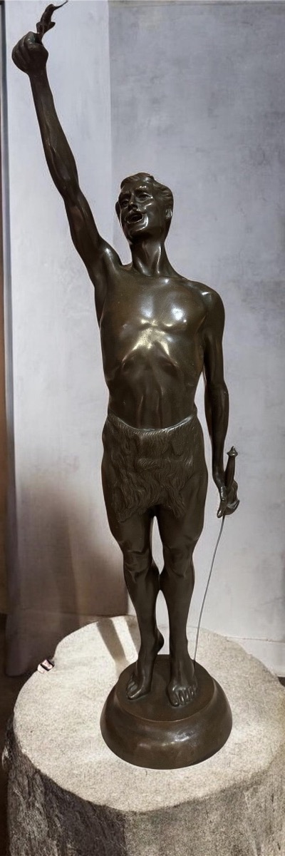 Le Vainqueur  Bronze Ernest Bastin