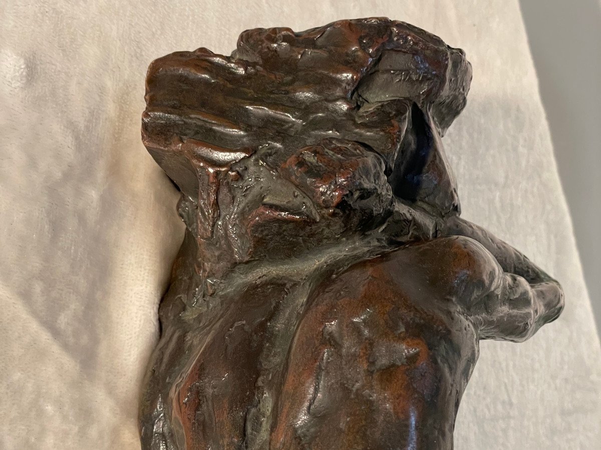 Sculpture En Bronze - Sujet Féminum - Signé : Monogramme Jtm - Daté 12.1922 München -photo-2