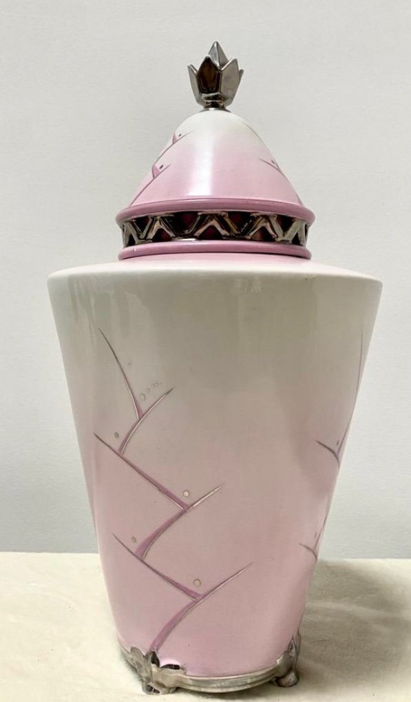 Important Vase Rosenthal Art Deco Marque Thomas 1931-photo-3