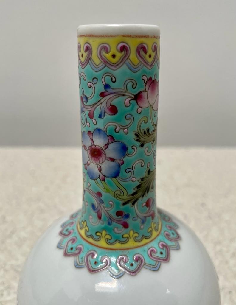 Petit Vase - Chine - Cachet - Dim. 9 X 15cm-photo-3