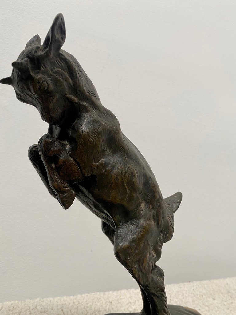 Woman And Ibex Sculpture-photo-1