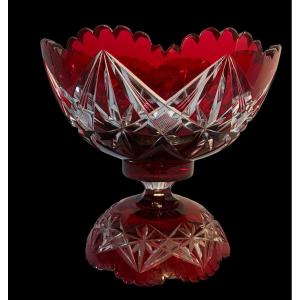 Double Crystal Cup From Val Saint Lambert