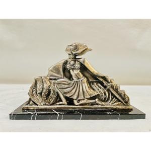 Art-deco Sculpture Of A Paperweight - Signed: Jos Ygan