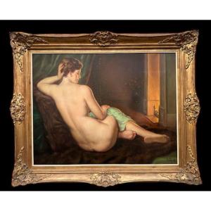 Female Nude By Charles Caty 1868-1947