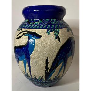 Large Keramis Art Deco Vase 