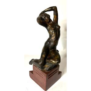 Rare Bronze By Charles Henri Dauphinot 