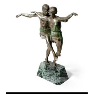 Les Danseurs Pierre Lefaguays  Sculpteur Français 