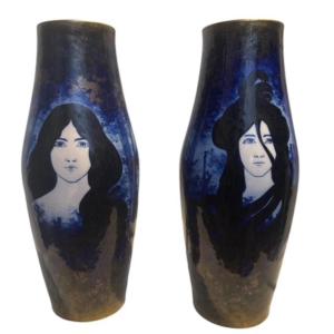 Pair Of Amphora Vases Nikolaus Kannhauser Commissioned Pieces 