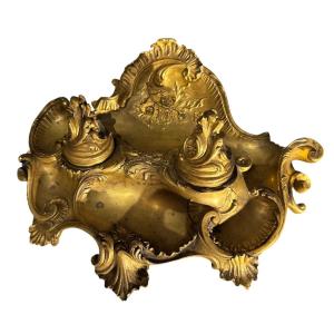 Encrier de style Louis XV époque Napoléon III