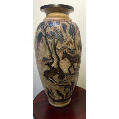 Vase, grès -  Armogres, pièce unique