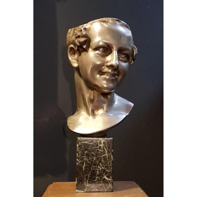 Bust, Patinated Bronze Nickel