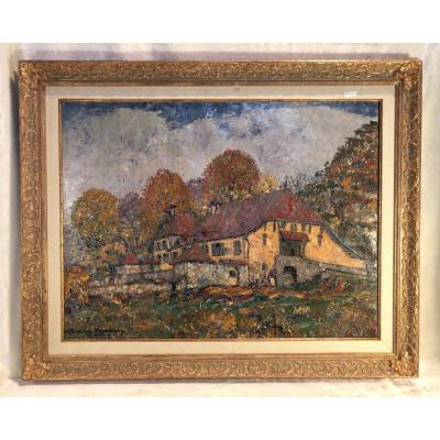 Oil On Canvas - Landscape - Signed Charles Baillon