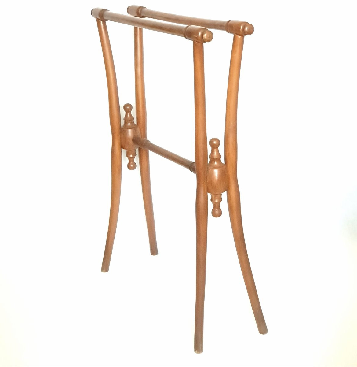Porte Serviette en bois debut  XXe 1900 - 1930-photo-2