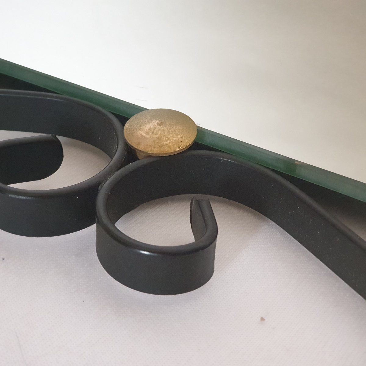  Vintage Wrought Iron Mirror, 1950s-60s, 20th Century, France -photo-7