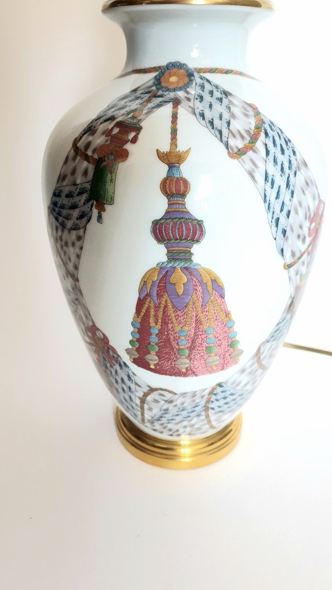 Lampe en porcelaine e Paris  XXe-photo-2