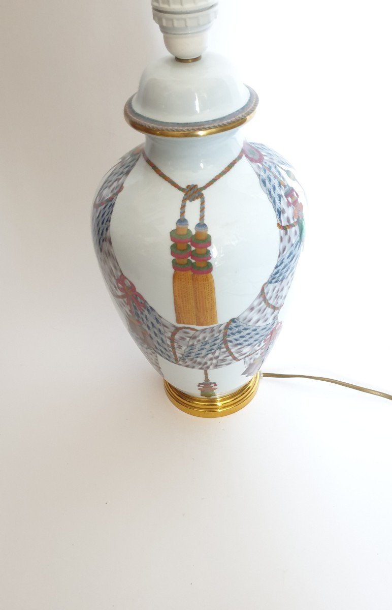 Lampe en porcelaine e Paris  XXe-photo-3