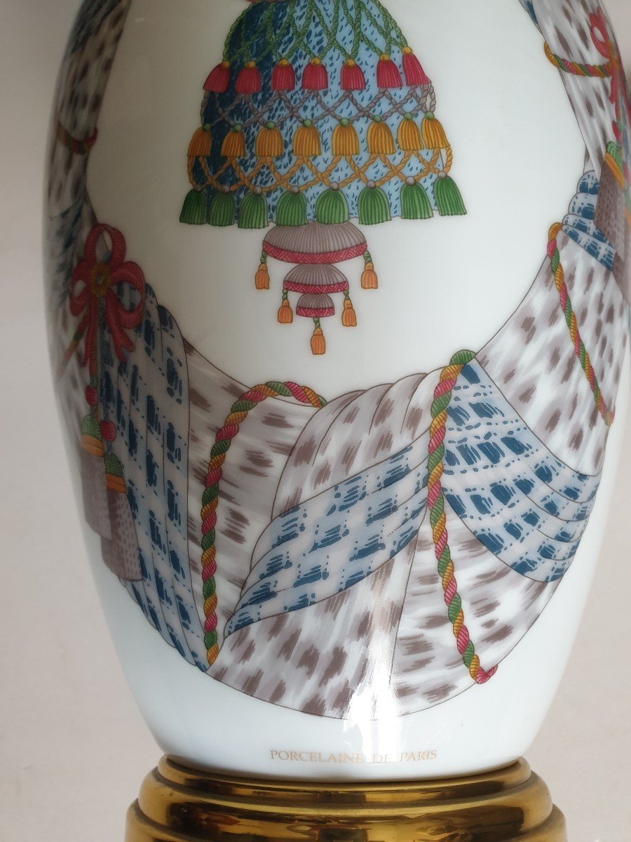 Lampe en porcelaine e Paris  XXe-photo-7