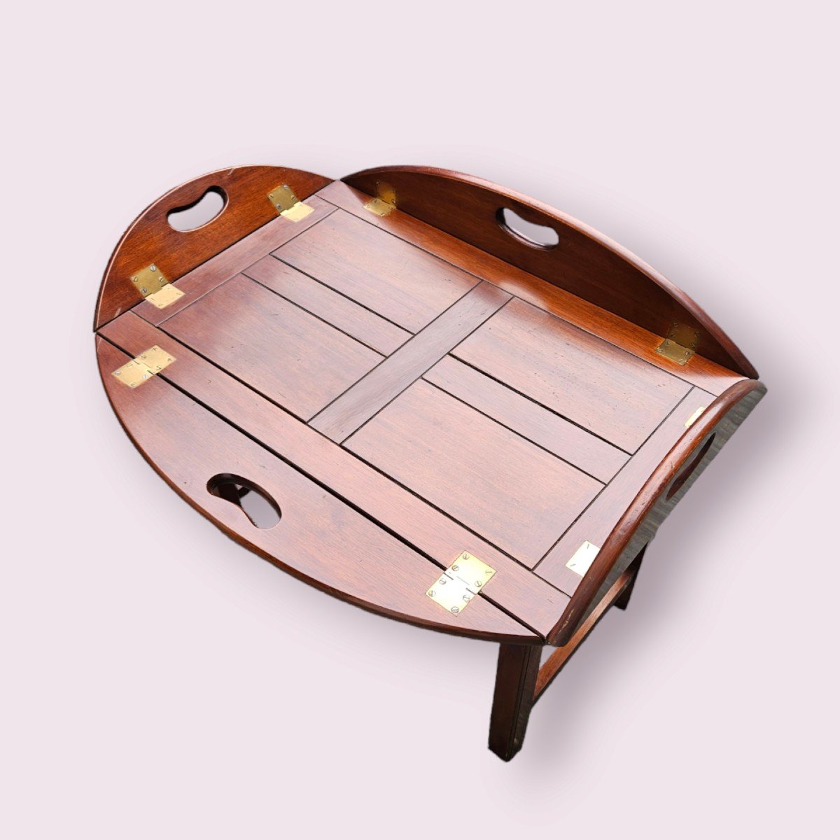 Table Basse De Bateau En Acajou Vers 1960-photo-2