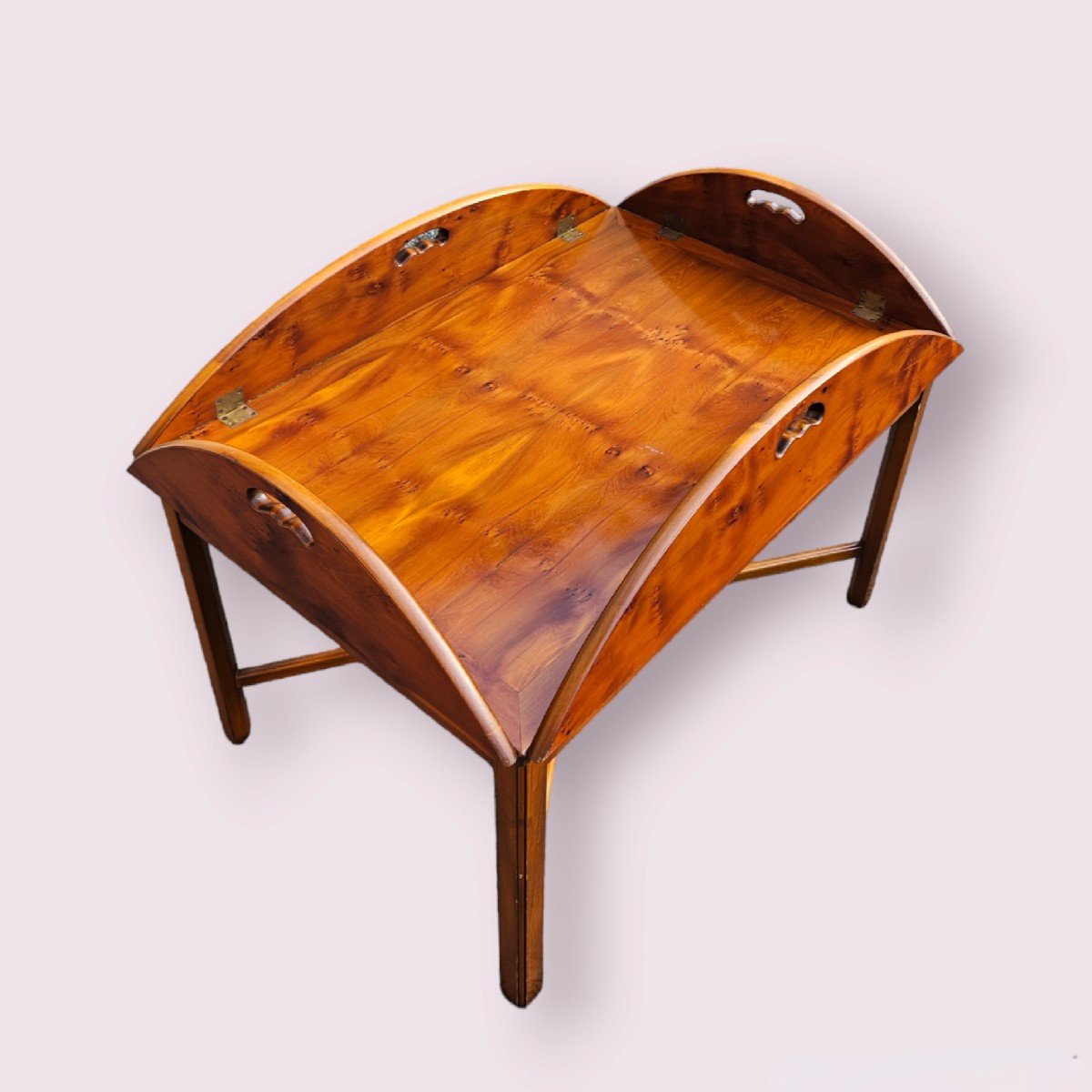 Mahogany Boat Coffee Table-photo-2