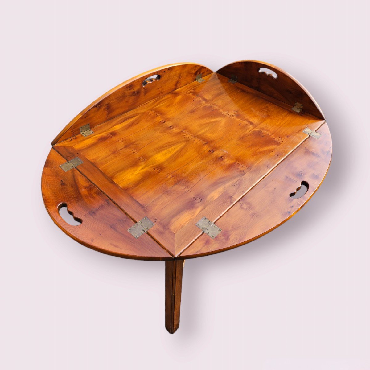 Mahogany Boat Coffee Table-photo-3