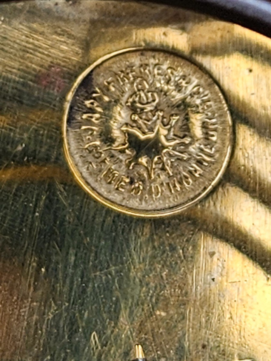 Cage Pendulum In Golden Brass & Mercury Balance & Japy Frères Medal Of Honor Movement-photo-5