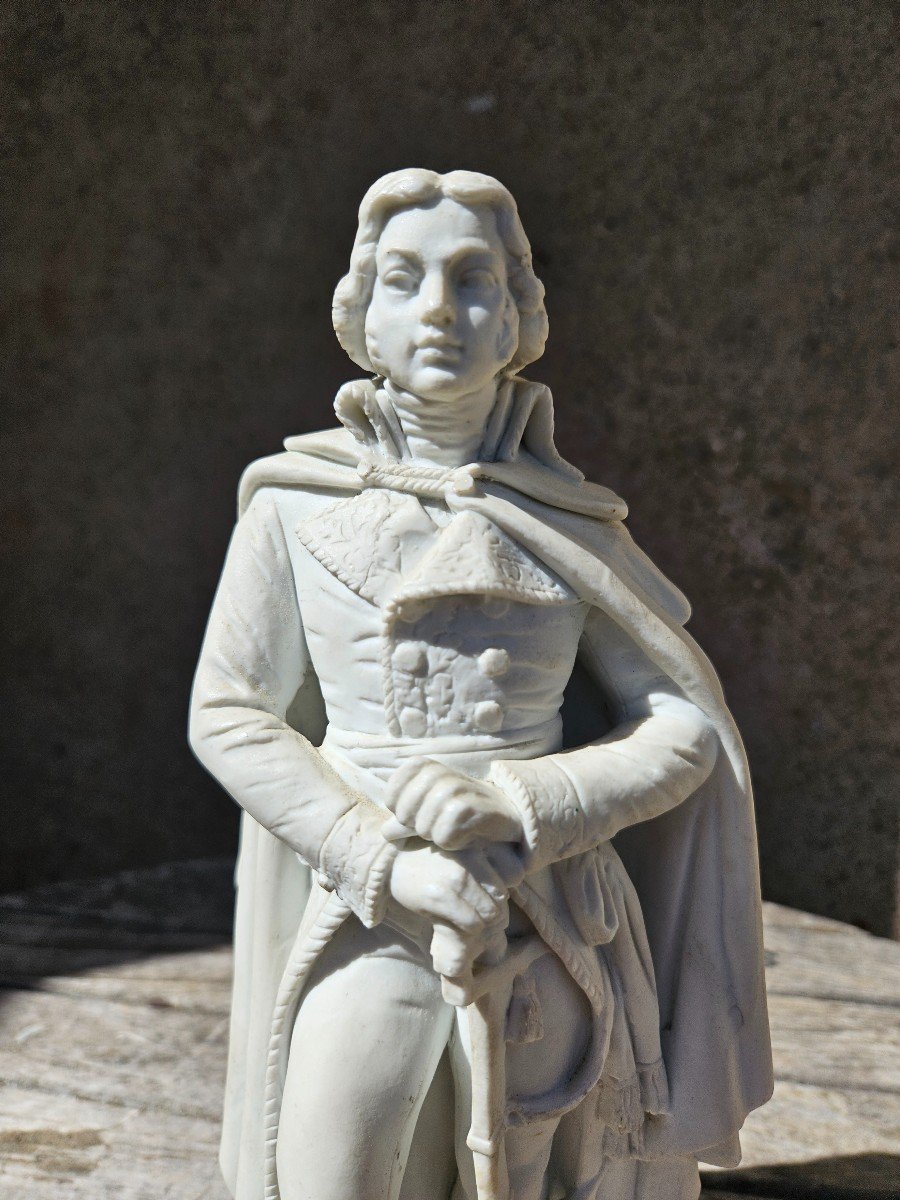Statuette In Sèvres Biscuit Of General Hoche Rare & Revolution & Empire -photo-2