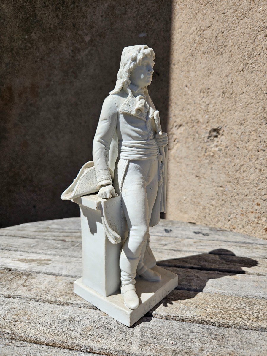 Statuette En Biscuit De Sèvres Du Général Desaix Rare & Empire-photo-2