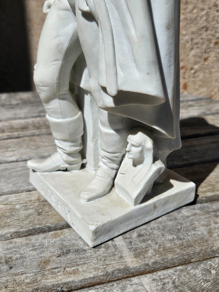 Statuette En Biscuit De Sèvres Du Général Desaix Rare & Empire-photo-2