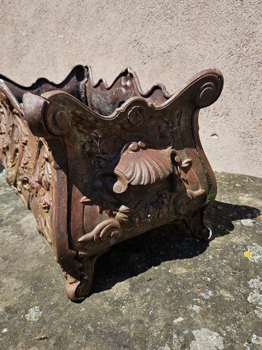 Jardinière En Fonte 19 ème -photo-1