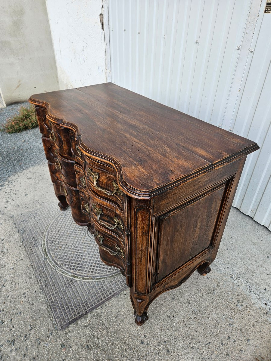 Commode arbalète de style Louis XV Fin 19ème -photo-3