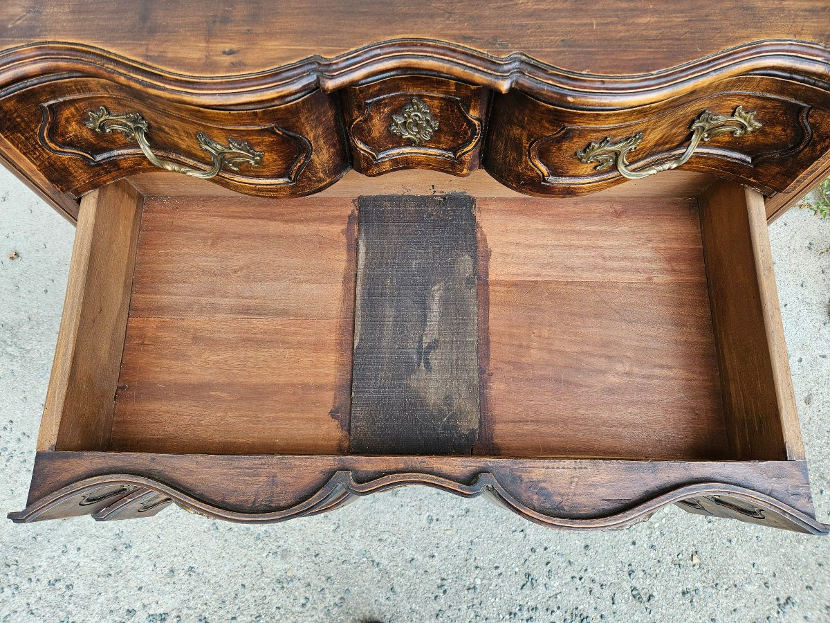 Commode arbalète de style Louis XV Fin 19ème -photo-3