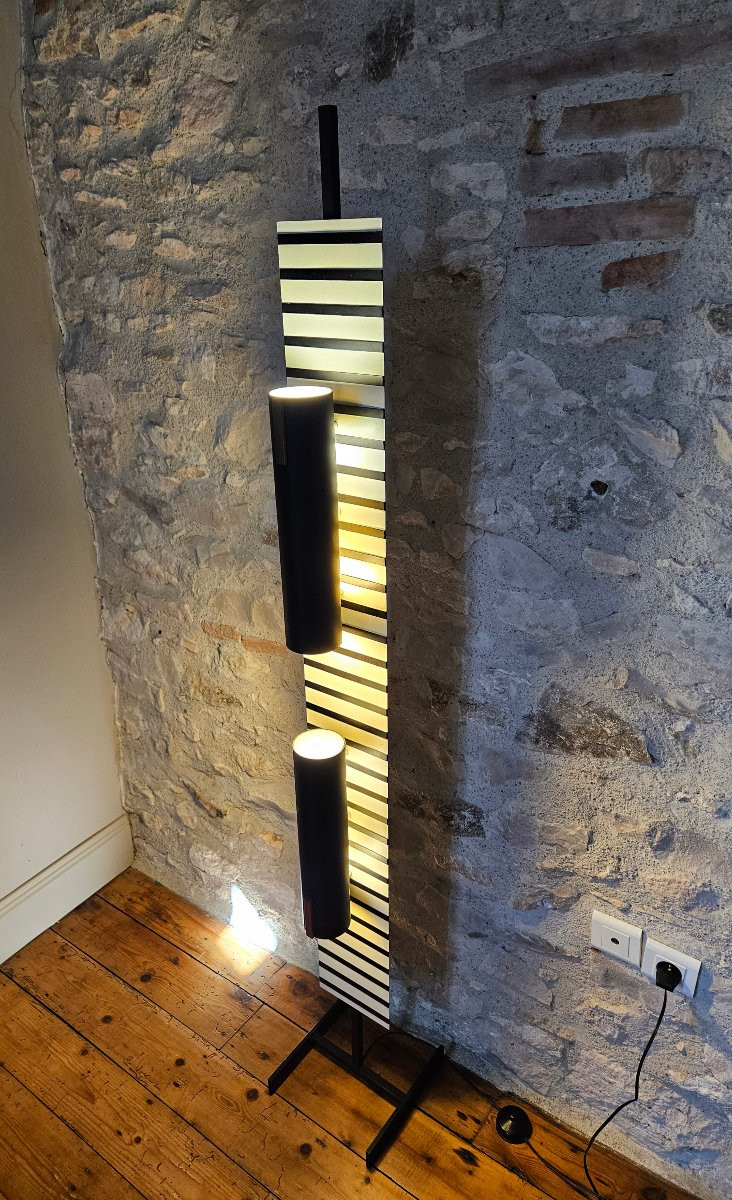 Maison Arlus - Two-light Floor Lamp Circa 1960-photo-3