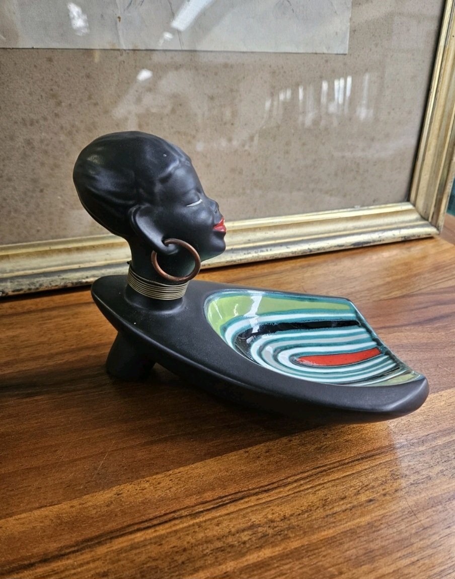 Gabriel Fourmaintraux - Vintage Ceramic Trinket Dish Circa 1950-1960-photo-3