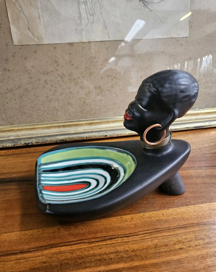 Gabriel Fourmaintraux - Vintage Ceramic Trinket Dish Circa 1950-1960-photo-1