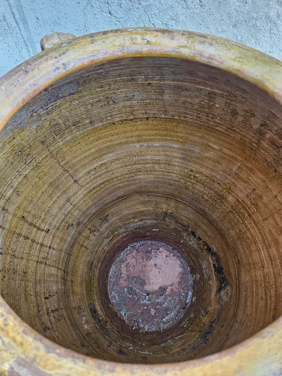 1 Metre Oil Jar In Glazed Terracotta-photo-1