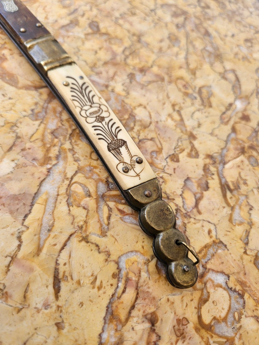 Couteau pliant navaja du 19e siècle -photo-2