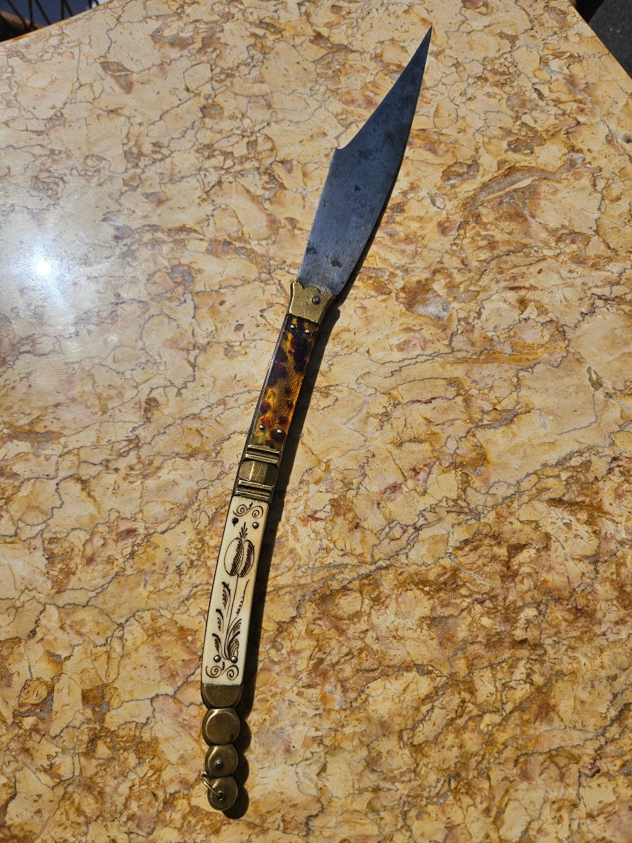 Couteau pliant navaja du 19e siècle-photo-2