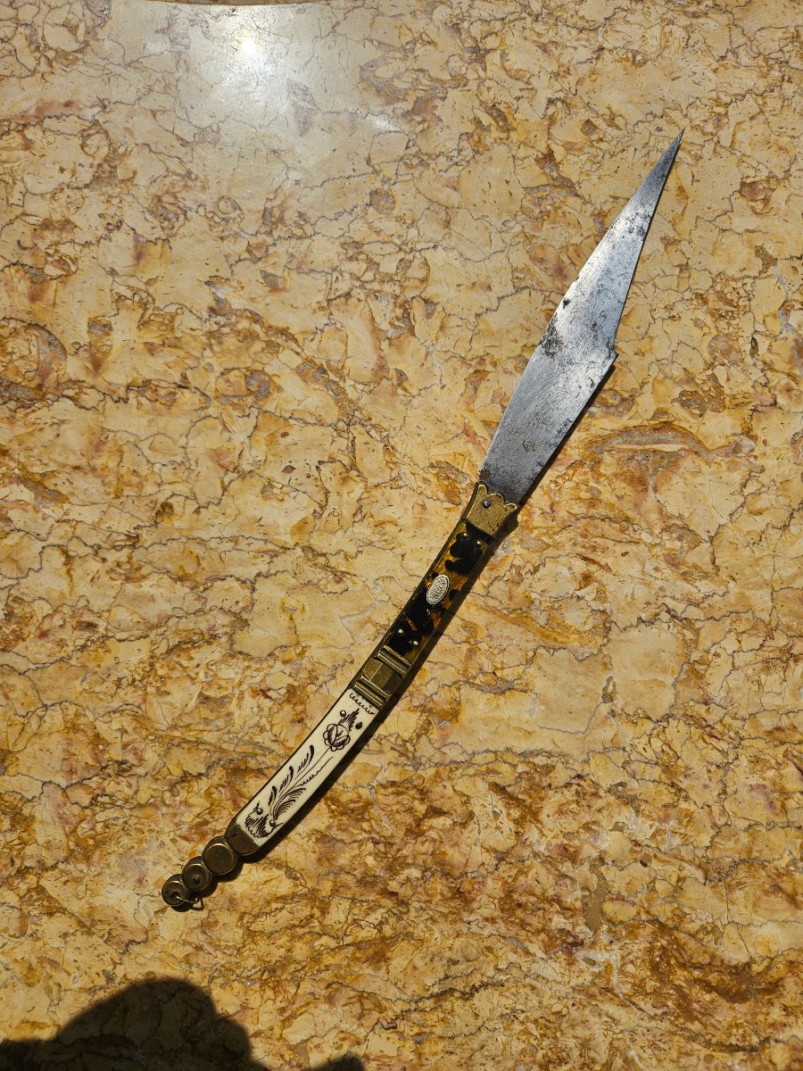 Couteau pliant navaja du 19e siècle-photo-1