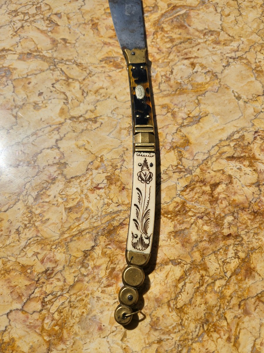 Couteau pliant navaja du 19e siècle-photo-2