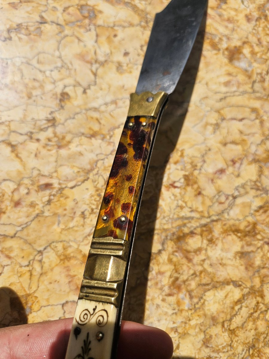Couteau pliant navaja du 19e siècle-photo-3
