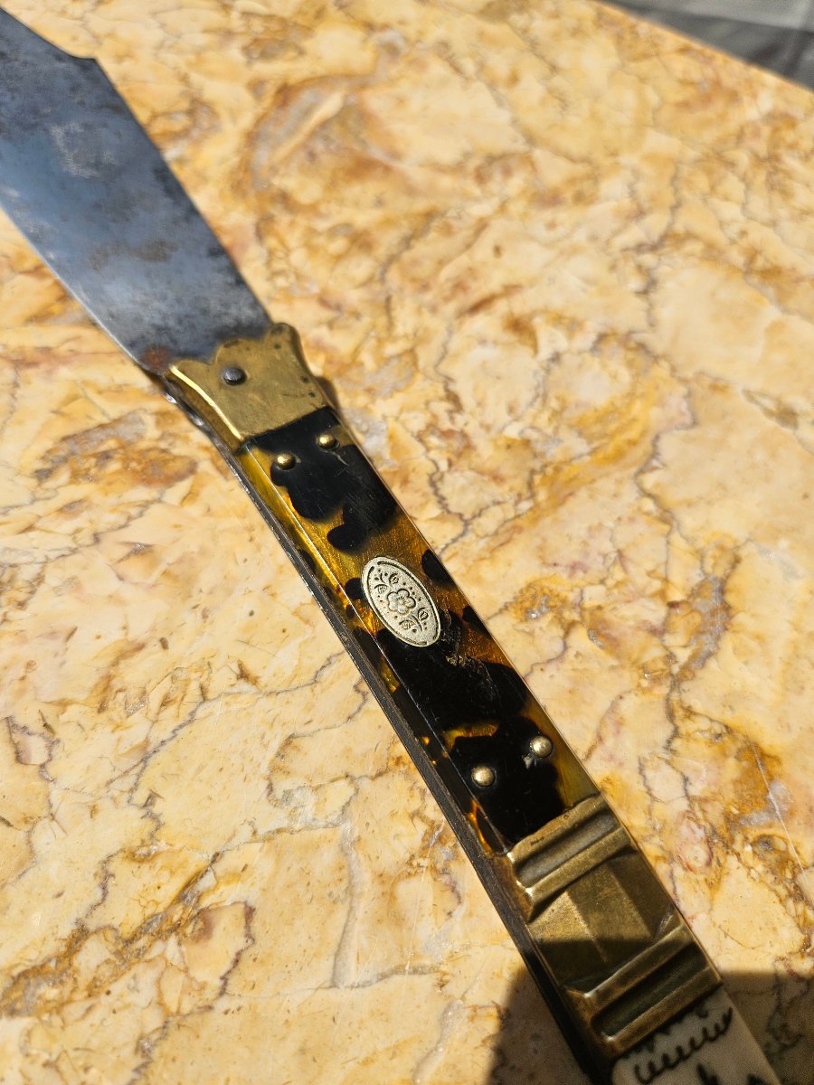 Couteau pliant navaja du 19e siècle-photo-4