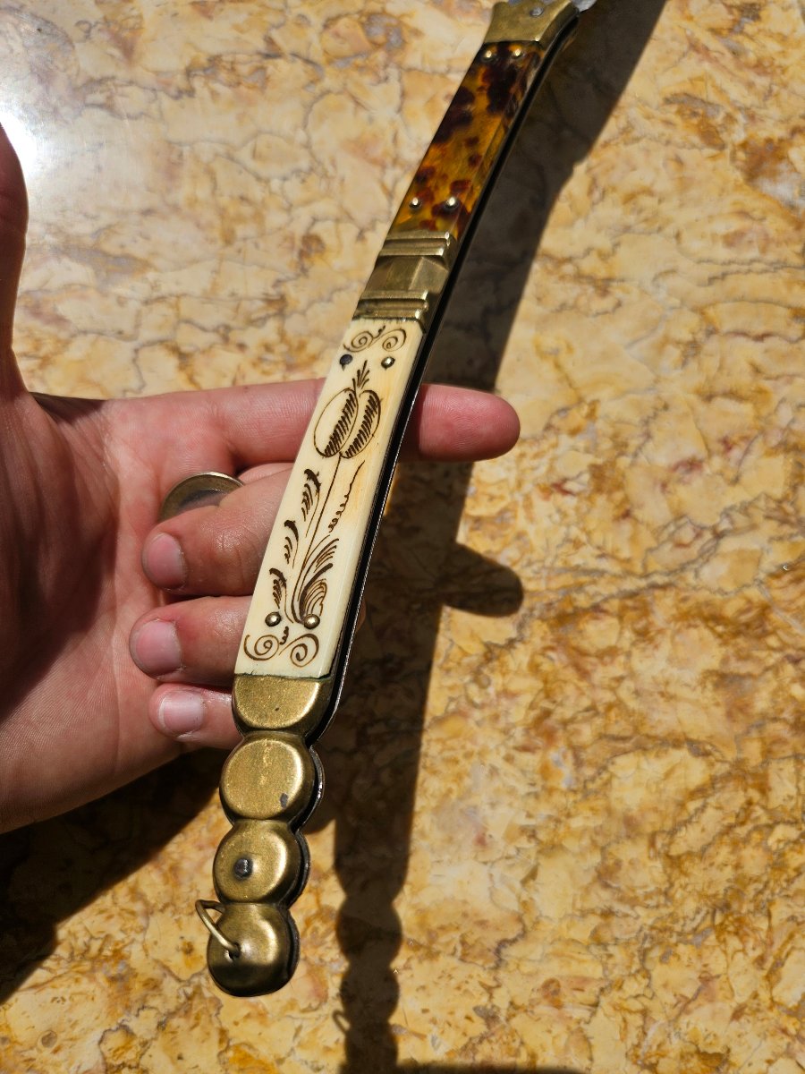 Couteau pliant navaja du 19e siècle-photo-5
