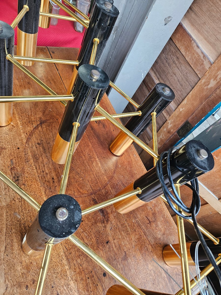 Design Chandelier 17 Metal Tubes - Italy-photo-6