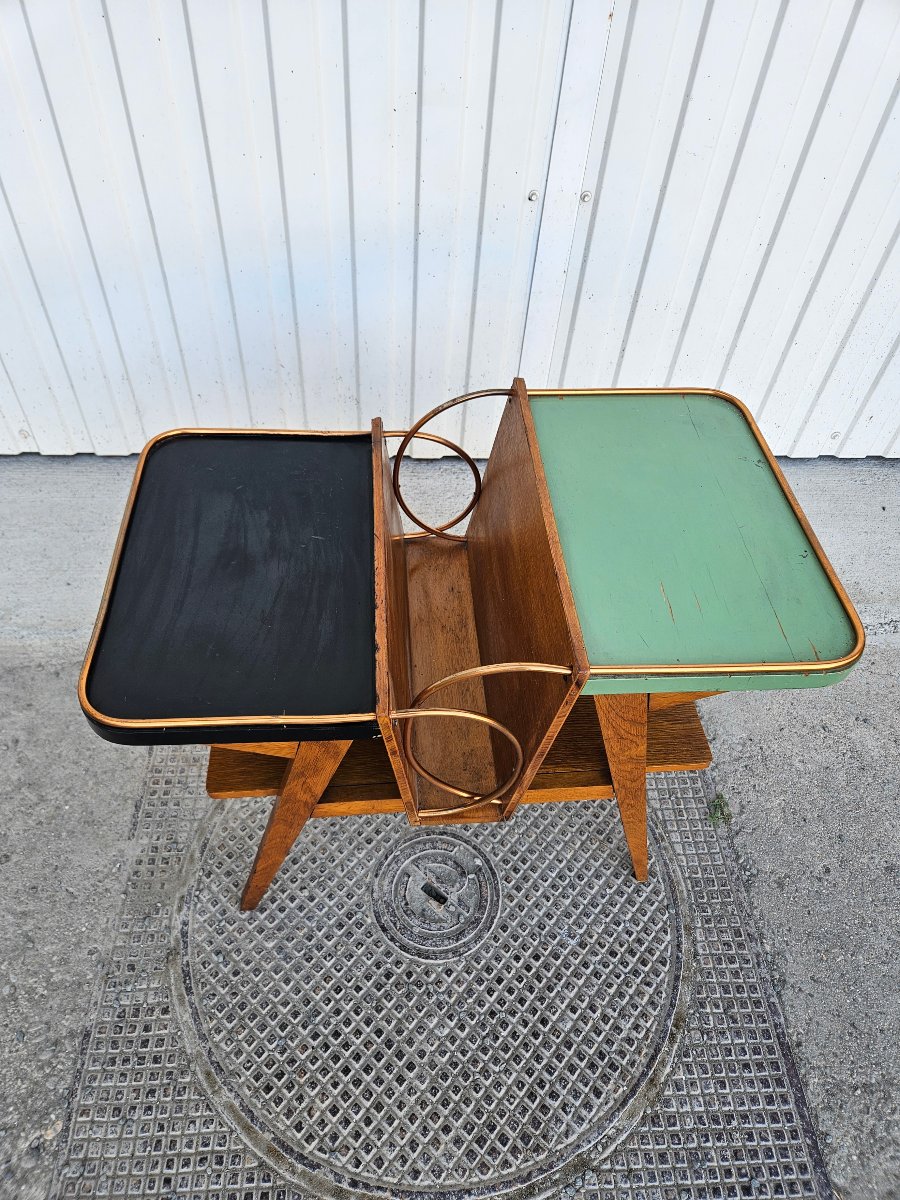 Table Bout de canapé vers 1950 - 1960-photo-3