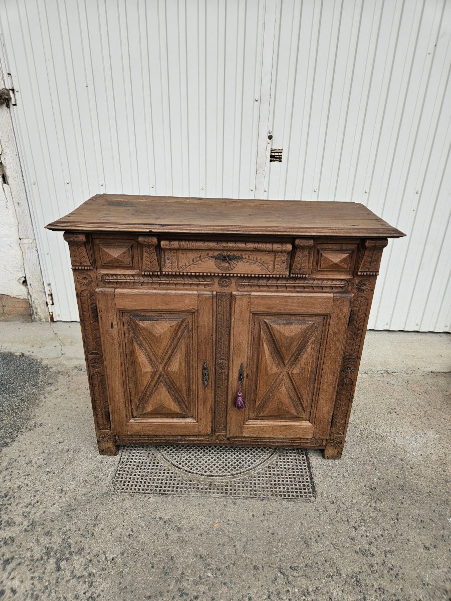 Buffet 3/4 époque 18ème style Louis XIII