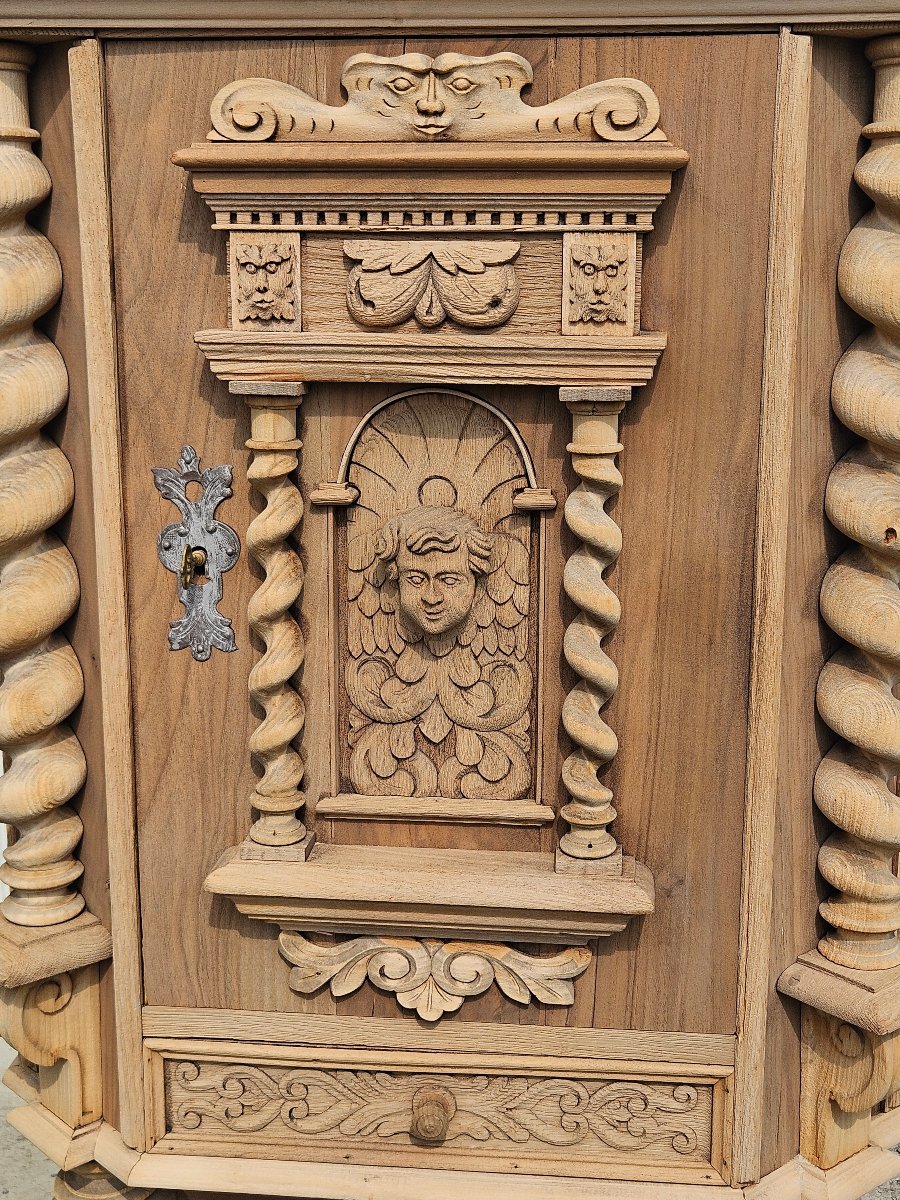 Renaissance-style Cabinet With Religious Motifs – 19th Century-photo-2