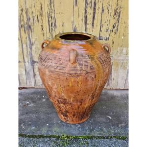Glazed Terracotta Oil Jar Late 19th Century Early 20th Century