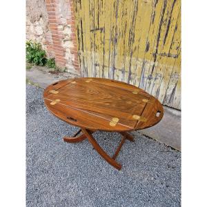 Table Basse Style Bateau En Acajou
