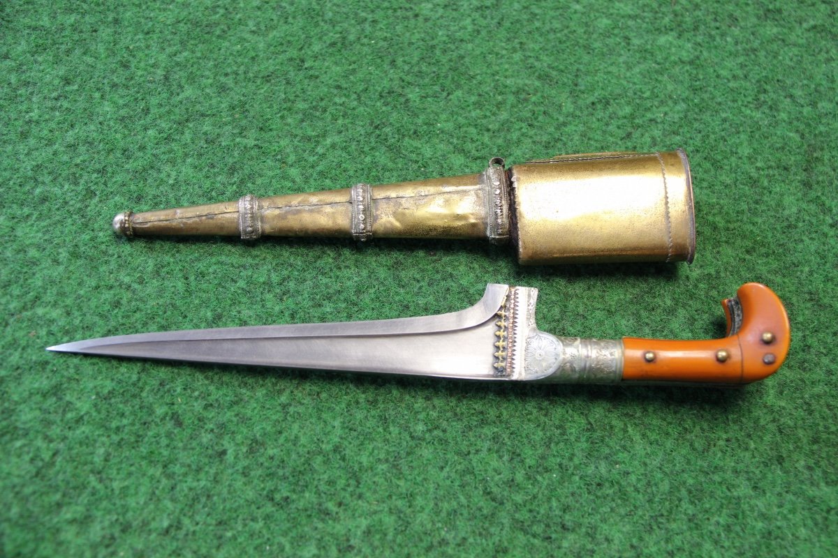 Dagger Khiber Or Salawar Yatagan Afghanistan Early 19th-photo-4