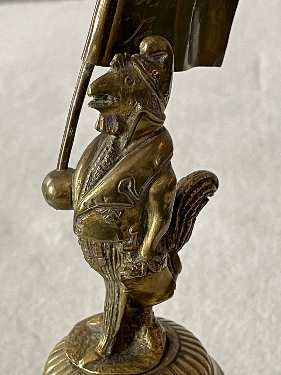 Rare Rooster In Bronze Caricature By Louis Philippe Duke Of Orleans 1830